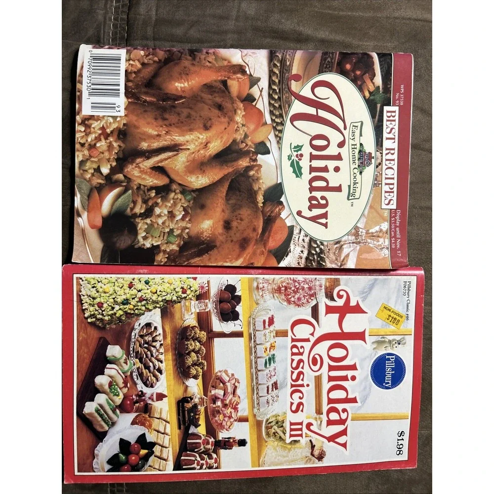 Set Of‎ 2 Holiday Cookbooks 1984,1998